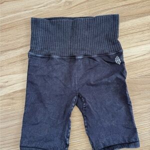 Free People Dark Gray Bike Shorts